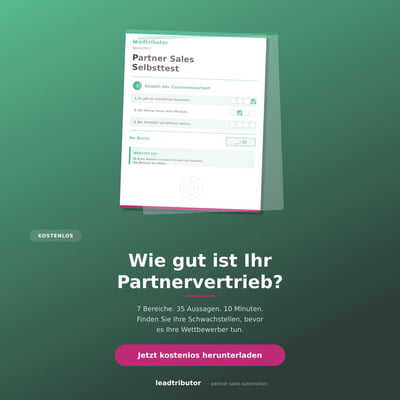 Partner Sales Selbsttest Landingpage Visual